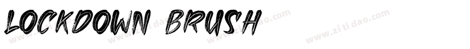 LOCKDOWN BRUSH字体转换